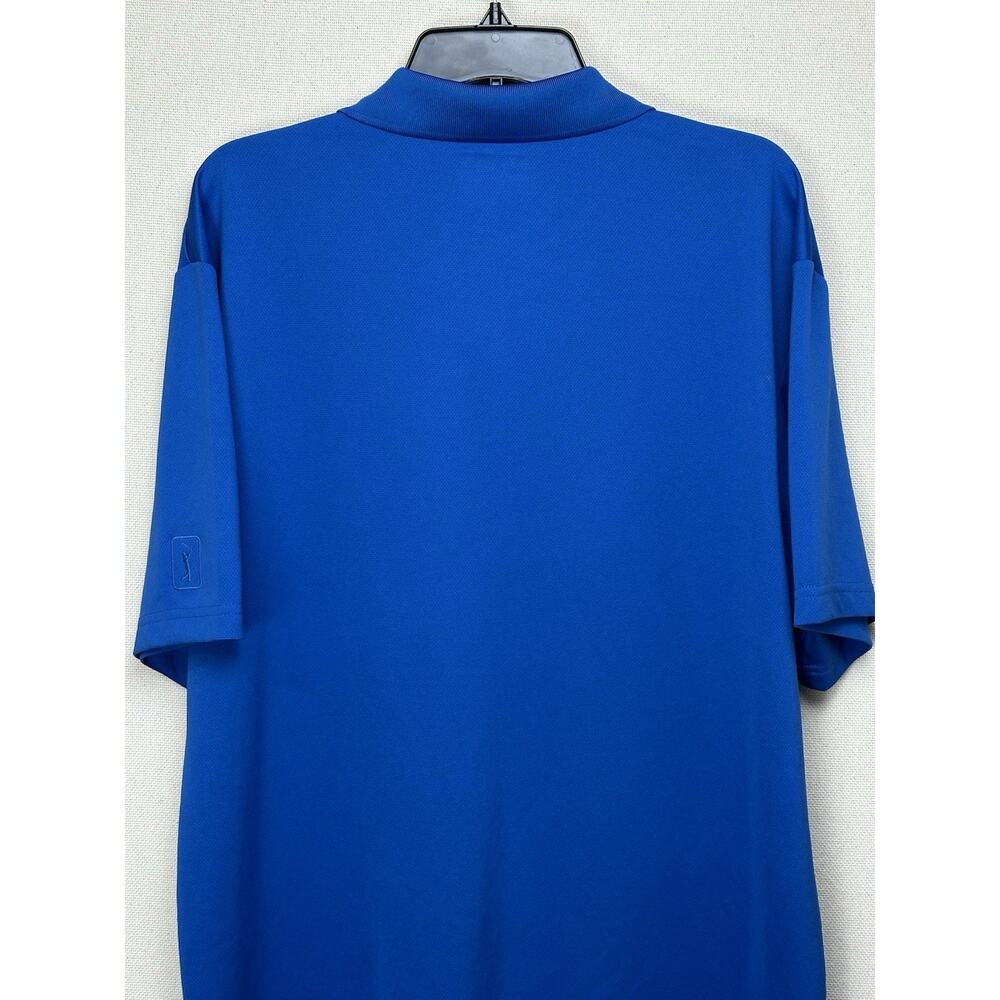 PGA Tour Golf Polo Golf Royal Blue Airflux Short Sleeve Adult Men's Size XL - Picture 8 of 12